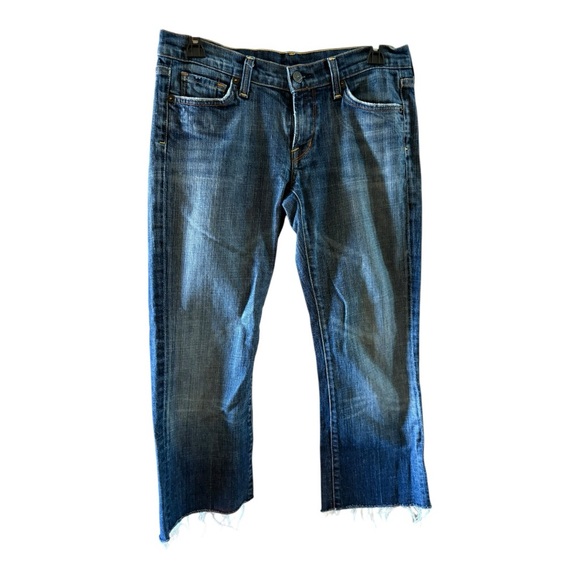 Citizens of Humanity Kelly #001 Stretch Low Waist Boot Cut Blue Denim Jeans - Picture 2 of 6